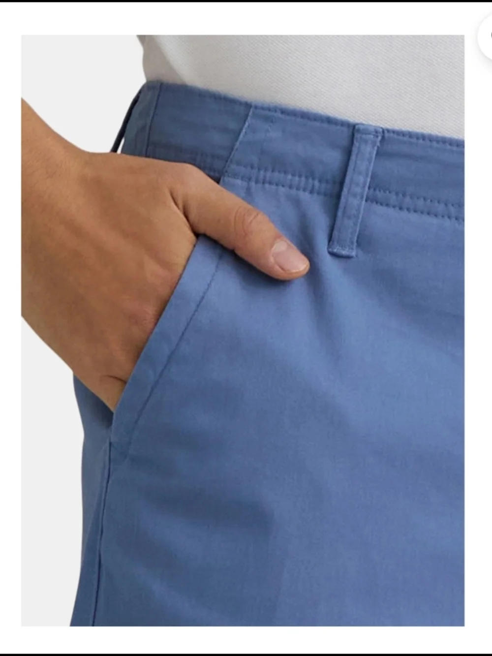 George Men's Relaxed Stretch Twill Flat Front Shorts, 9
